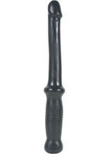 Load image into Gallery viewer, Anal Push Silagel Wand 12 Inch Black