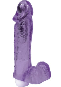 Crystal Cock With Balls Purple