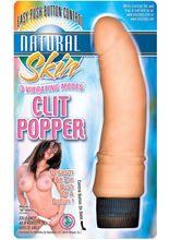 Load image into Gallery viewer, Natural Skin Clit Popper Vibrator 7 Inch Flesh
