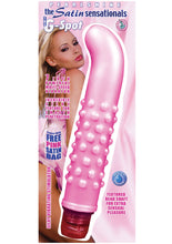 Load image into Gallery viewer, Pearlshine The Satin Sensationals The G Spot Textured Vibrator Waterproof 7 Inch Pink