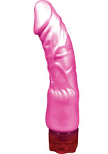 Load image into Gallery viewer, Pearlshine The Satin Sensationals The Clit Pleaser Vibrator Waterproof 7 Inch Pink