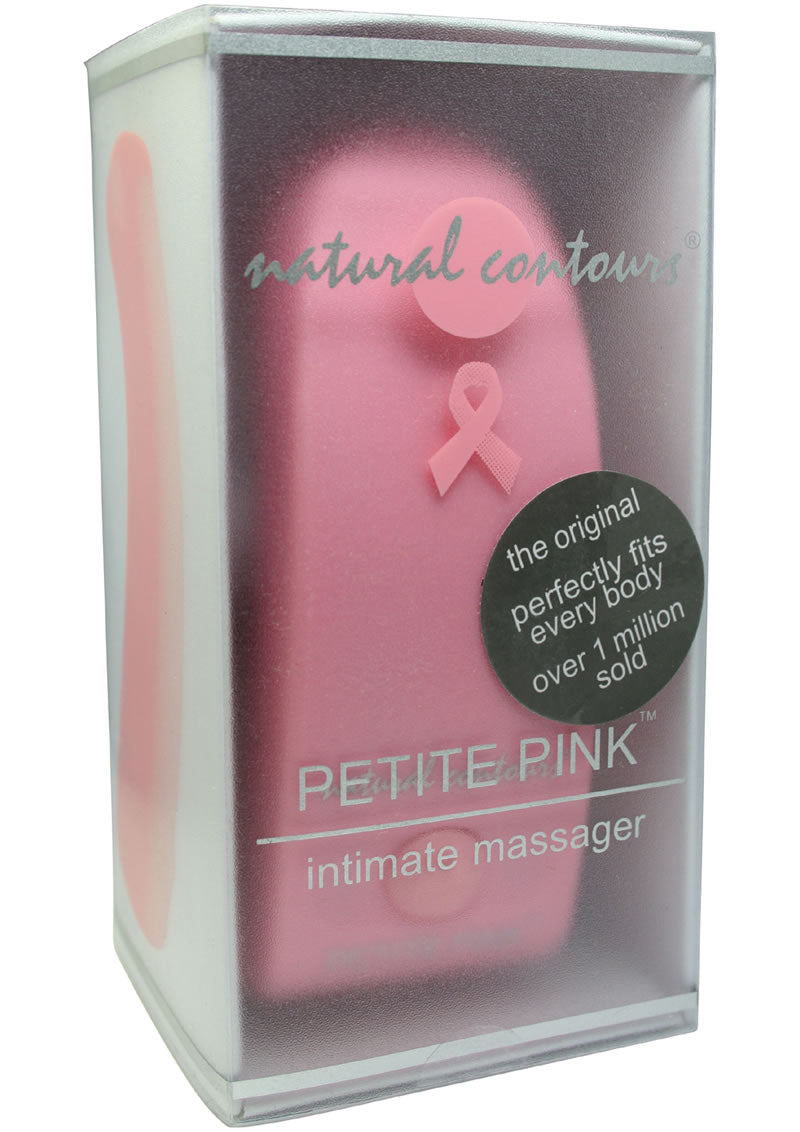 Natural Contours Petite Pink Ribbon Massager 4 Inch Pink