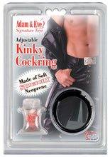 Load image into Gallery viewer, Adam And Eve Kinky Cock Ring Waterproof Black