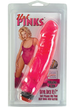 Load image into Gallery viewer, Hot Pinks Devil Dick Jelly Realistic Vibrator Glitter Pink  8.5 Inch