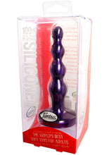 Load image into Gallery viewer, Ripple Small Silicone Anal Plug 5 Inch Midnight Purple