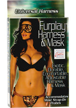 Load image into Gallery viewer, Furplay Harness And Mask Set Brown Tiger