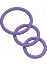 Load image into Gallery viewer, Nitrile Cock Ring Set 3 Sizes Per Pack Purple