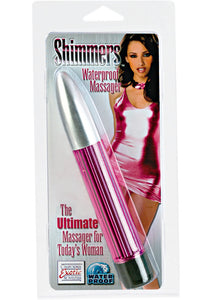 SHIMMERS WATERPROOF MASSAGER 6.5 INCH PINK