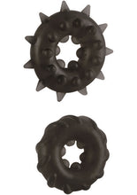 Load image into Gallery viewer, DR JOEL KAPLAN ENHANCER RINGS SET OF 2 BLACK SILICONE