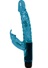 Load image into Gallery viewer, Jelly Mini Rabbit Vibro Wand 6 Inch Blue