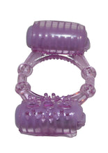 Load image into Gallery viewer, Humm Dinger Double Dinger Dual Vibrating Cockring Purple