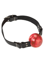 Load image into Gallery viewer, Large Ball Gag With Buckle 2 Inch Red