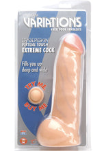 Load image into Gallery viewer, Penthouse Variations Cyberskin Extreme Cock Dildo 9.5 Inch Natural