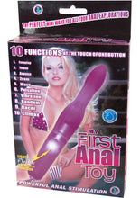Load image into Gallery viewer, My First Anal Toy 10 Function Vibrator Waterproof Purple