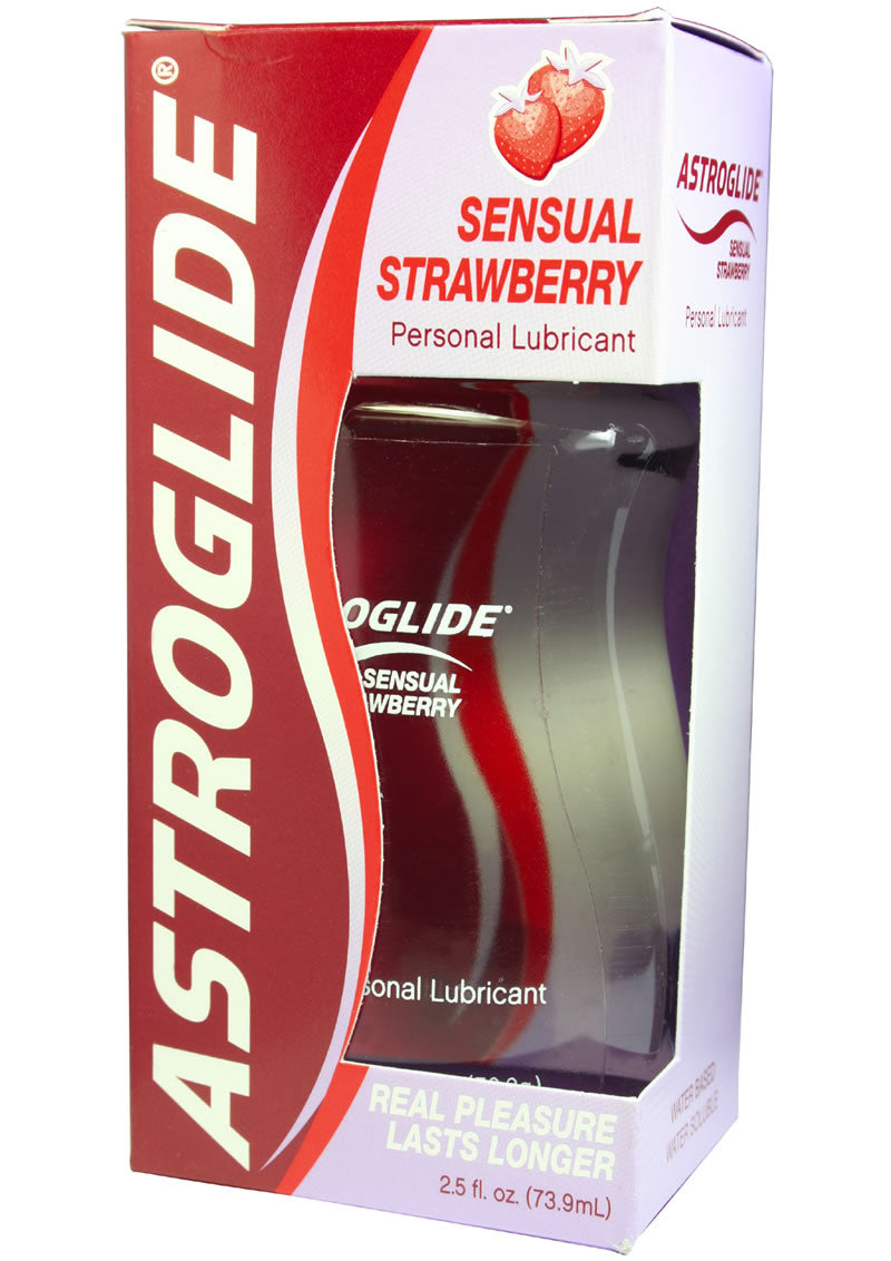 Astroglide Sensual Strawberry Flavored Water Based Lubricant 2.5 Ounce