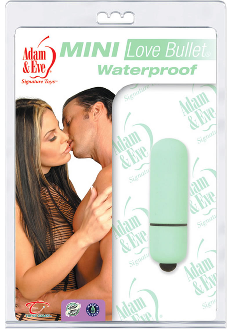 Adam And Eve Mini Love Bullet Waterproof Seafoam
