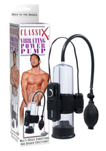 Load image into Gallery viewer, Classix Vibrating Power Pump 7.5 Inch Black