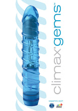 Load image into Gallery viewer, Climax Gems Sapphire Swirl Vibrator Waterproof 6.5 Inch Blue