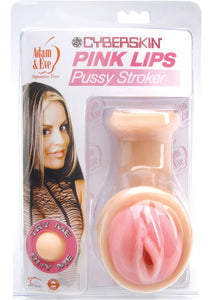 Adam And Eve CyberSkin Pink Lips Cyber Pussy Stroker