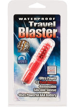 Load image into Gallery viewer, Waterproof Travel Blasters Massager With Silicone Sleeve Red