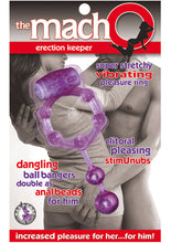 Load image into Gallery viewer, The Macho Erection Keeper Cock Ring Purple