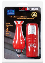Load image into Gallery viewer, TULIP TEASER CLIMATIC CLITORAL STIMULATOR RED WATERPROOF