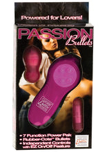 Load image into Gallery viewer, Passion Bullets 7 Function Power Pack Rubber Cote Dual Bullets Pink