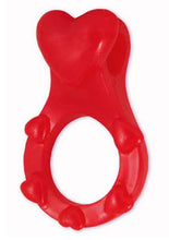 Load image into Gallery viewer, Love Ring Jellie Cock Ring With Bullet Waterproof Ruby Red