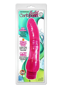 Crystal Caribbean Number 1 Jelly Realistic Vibrator Waterproof Pink 8.5 Inch