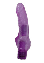 Load image into Gallery viewer, Crystal Caribbean Number 2 Jelly Realistic Vibrator Waterproof Purple 8 Inch
