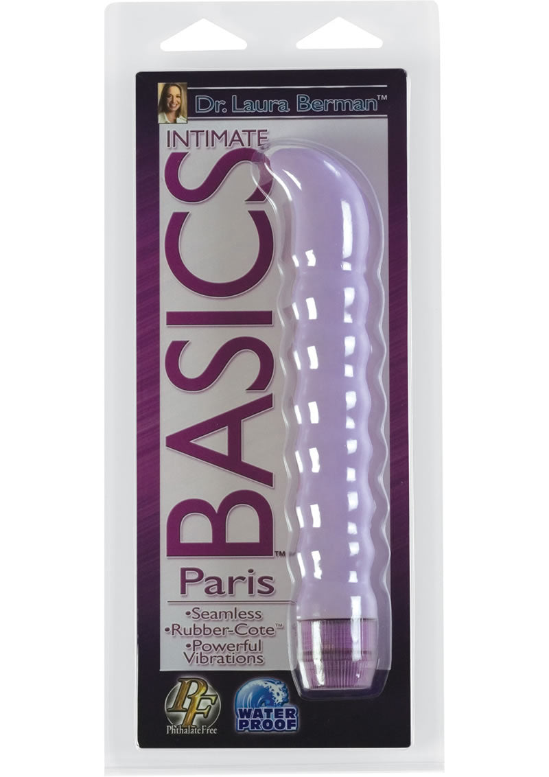 Dr Laura Berman Intimate Basics Paris Ribbed G Spotter Waterproof Lavender