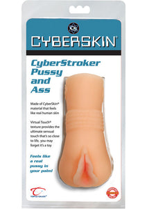 Cyberskin CyberStroker Pussy And Ass Masturbator Waterproof Natural