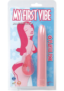 My First Vibe With Ring 6 Inches Playful Pink