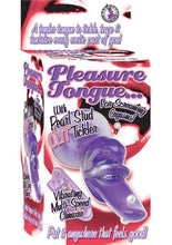 Load image into Gallery viewer, Pleasure Tongue With Pearl Stud Tickler Multispeed Climaxer Purple