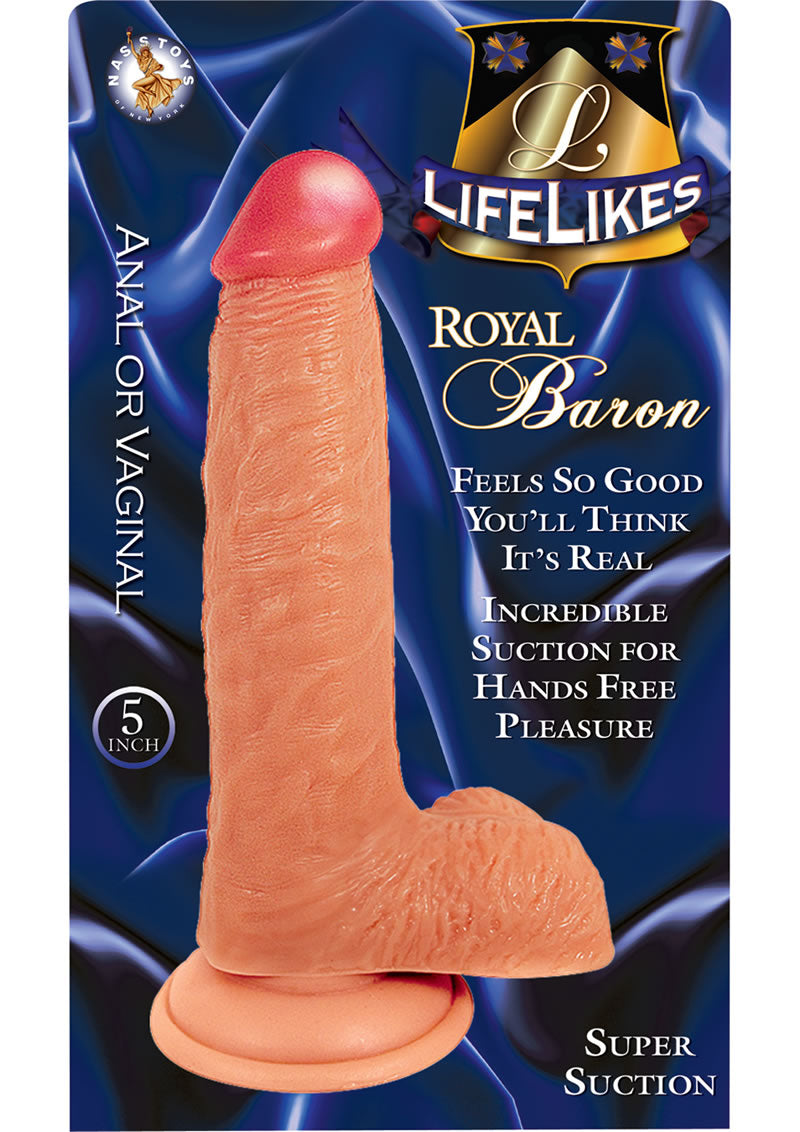Lifelikes Royal Baron Dildo 5 Inch Flesh