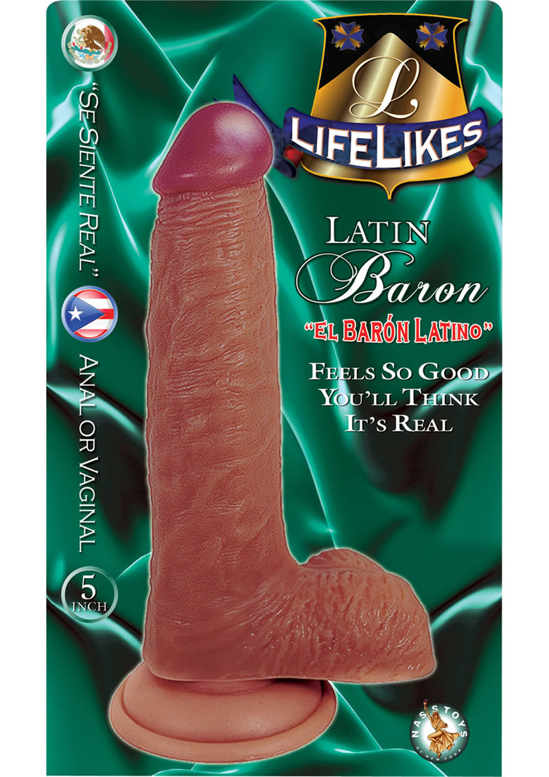 Lifelikes Latin Baron Dildo 5 Inch Flesh