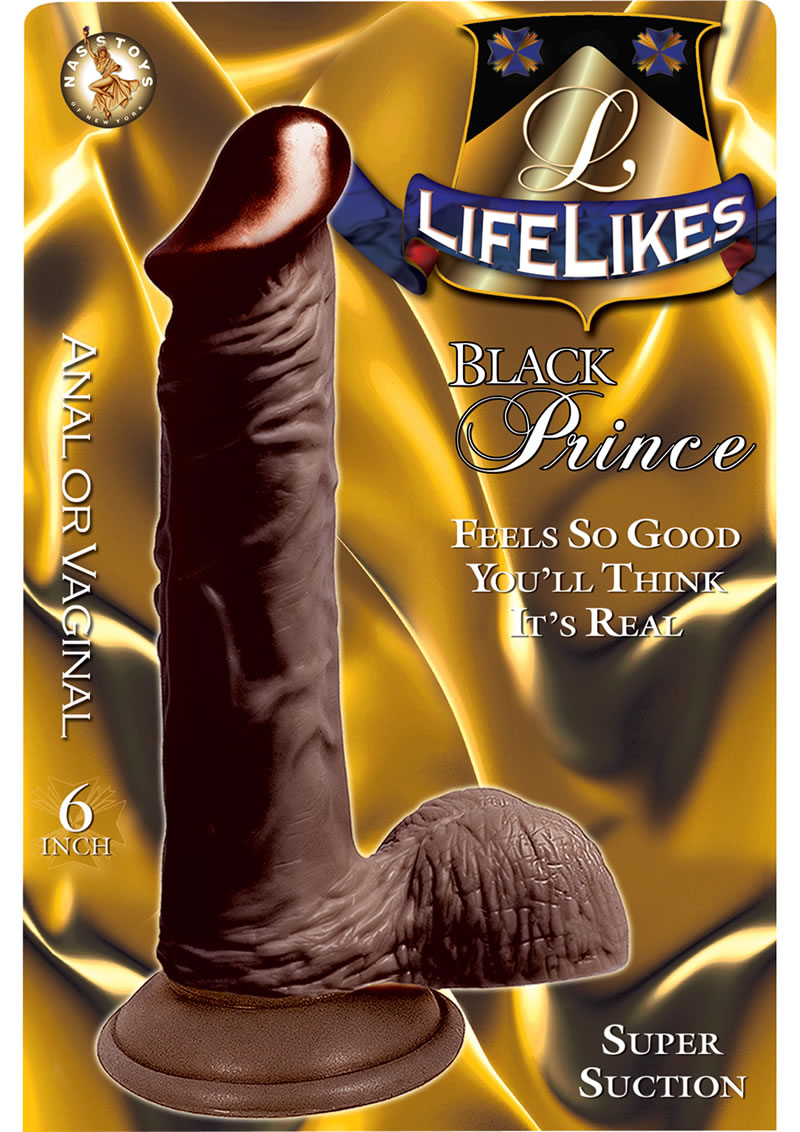 Lifelikes Black Prince Dildo 6 Inch Brown