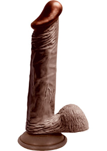 Lifelikes Black Knight Dildo 8 Inch Brown