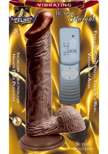 Load image into Gallery viewer, Lifelikes Vibrating Black Knight Vibrator 8 Inch Brown
