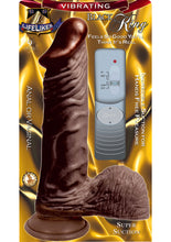 Load image into Gallery viewer, Lifelikes Vibrating Black King Vibrator 9 Inch Brown