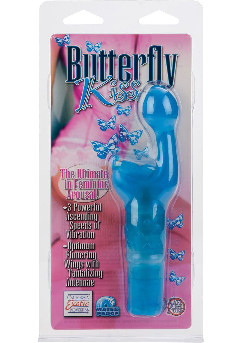 BUTTERFLY KISS MULTISPEED WATERPROOF 3 INCH BLUE