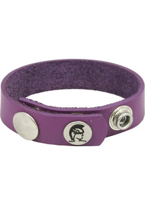 Crave Oiltan Cock Ring Leather Purple