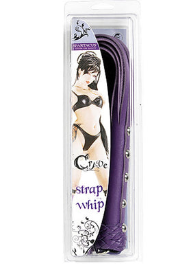 Crave Leather Strap Whip 20 Inch Purple