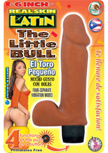 Load image into Gallery viewer, Real Skin Latin The Little Bull Vibrator Waterproof 6 Inch Flesh