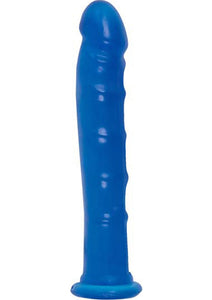 Jelly Jewels Dong With Suction Cup 8 Inch Sapphire