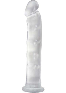 Jelly Jewels Dong With Suction Cup 8 Inch Diamond