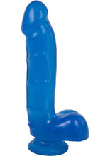 Load image into Gallery viewer, Jelly Jewels Cock And Balls With Suction Cup 8 Inch Sapphire