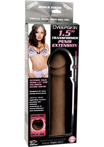 Cyberskin 1.5 Inch Transformer Penis Extension Cinnamon