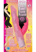 Load image into Gallery viewer, Femme Fatale Flexi Rabbit Teaser Pleaser Vibrator Waterproof Bubblegum
