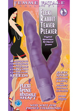 Load image into Gallery viewer, Femme Fatale Flexi Rabbit Teaser Pleaser Vibrator Waterproof Amethyst